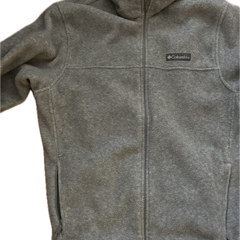 Columbia Gray Fleece Zip  Jacket